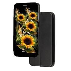 Чохол-книжка патріотична Samsung Galaxy A70 (А705) квітки соняшнику