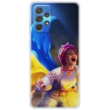 Чохол для Samsung Galaxy A13 (A135) MixCase патротичні Українка з прапором