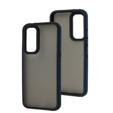 Чохол для Samsung Galaxy A54 (A546) Shield Dual Color чорний / синій