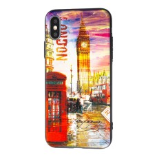 Чохол для iPhone X / Xs акварель Лондон