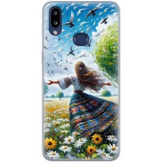 Чохол з аніме для Samsung Galaxy A10s (A107) Mixcase поле квітів олією