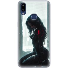 Чохол з аніме для Samsung Galaxy A10s (A107) Mixcase дівчина чорне волосся