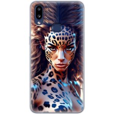Чохол з аніме для Samsung Galaxy A10s (A107) Mixcase дівчина леопард