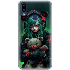 Чохол з аніме для Samsung Galaxy A10s (A107) Mixcase дівчинка і ведмедик