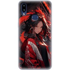 Чохол з аніме для Samsung Galaxy A10s (A107) Mixcase дівчина в червоному