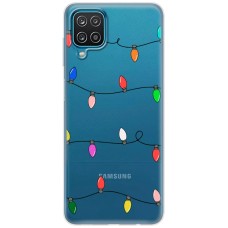 Чохол для Samsung Galaxy A12 / M12 MixCase Новий рік кольорова гірлянда