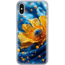 Чохол для iPhone X / Xs MixCase патріотичні жовта квітка