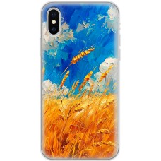 Чохол для iPhone X / Xs MixCase патріотичні Хліб України фарбою