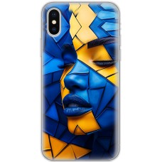 Чохол для iPhone X / Xs MixCase патріотичні геометрія обличчя