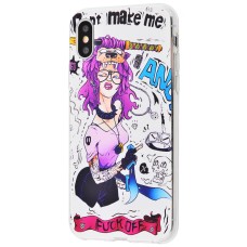 Чохол Lovely для iPhone X / Xs Fuck off