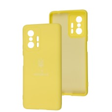 Чохол для Xiaomi 11T / 11T Pro Silicone Full Тризуб жовтий