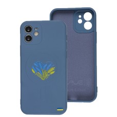 Чохол для iPhone 12 WAVE Ukraine with MagSafe spikelet heart