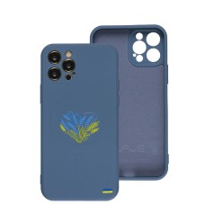 Чохол для iPhone 12 Pro WAVE Ukraine with MagSafe spikelet heart