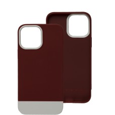 Чохол для iPhone 13 Pro Max Bichromatic wine/white