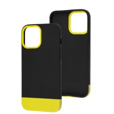 Чохол для iPhone 13 Pro Max Bichromatic black / yellow