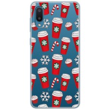 Чохол для Samsung Galaxy A02 (A022) MixCase Новий рік зимова кава