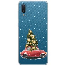 Чохол для Samsung Galaxy A02 (A022) MixCase Новий рік ялинка їде додому