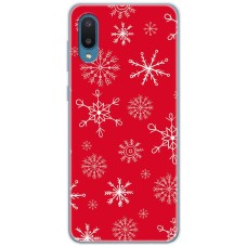 Чохол для Samsung Galaxy A02 (A022) MixCase Новий рік паттерн сніжинки