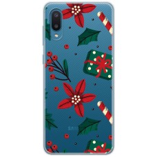 Чохол для Samsung Galaxy A02 (A022) MixCase Новий рік патерн омела