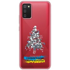 Чохол для Samsung Galaxy A02s (A025) MixCase Новий рік ялинка з оккупантів