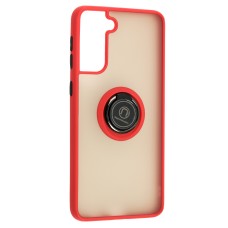 Чохол для Samsung Galaxy S21+ (G996) LikGus Edging Ring червоний