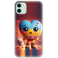Чохол для iPhone 11 MixCase асорті Серце орнамент