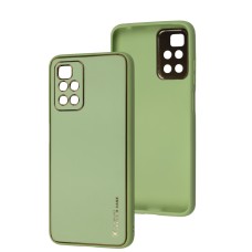 Чохол для Xiaomi Redmi 10 Leather Xshield pistachio