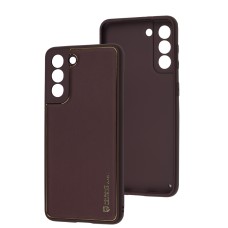 Чохол для Samsung Galaxy S21 (G991) Leather Xshield plum red