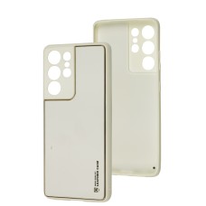 Чохол для Samsung Galaxy S21 Ultra (G998) Leather Xshield white