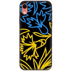 Чохол для iPhone Xr MixCase патріотичні синє-жовта лілія