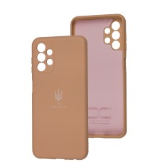 Чохол для Samsung Galaxy A13 (A135) Silicone Full Тризуб пудра