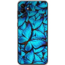 Чохол для Samsung Galaxy A04e (A042) MixCase метелики сині