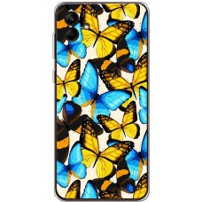 Чохол для Samsung Galaxy A04 (A045) MixCase метелики різнокольорові