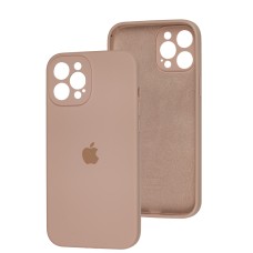Чохол для iPhone 12 Pro Max Silicone Full camera рожевий / pink sand