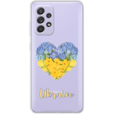 Чохол для Samsung Galaxy A13 (A135) MixCase патріотичні військовий серце з квітами