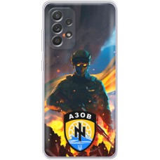 Чохол для Samsung Galaxy A13 (A135) MixCase патріотичні військовий кіборг Азова