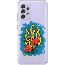 Чохол для Samsung Galaxy A13 (A135) MixCase патріотичні військовий герб із маками