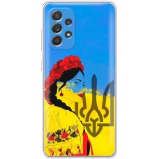 Чохол для Samsung Galaxy A13 (A135) MixCase патріотичні українка у вишиванці