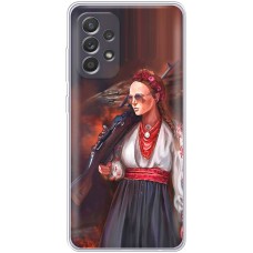 Чохол для Samsung Galaxy A13 (A135) MixCase патріотичні українка з автоматом