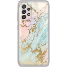 Чохол для Samsung Galaxy A13 (A135) MixCase мармур рожево-бірюзовий