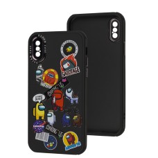 Чохол для iPhone X / Xs Brand Design among чорний