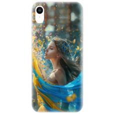 Чохол для iPhone Xr MixCase патріотичні дівчина і метелики