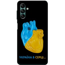 Чохол для Samsung Galaxy A04S (A047) MixCase патріотичні Україна в серці