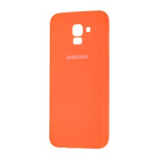 Чохол для Samsung Galaxy A8+ 2018 (A730) Silicone cover помаранчевий