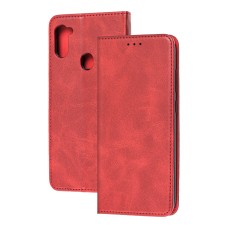 Чохол книжка Samsung Galaxy A11 / M11 Black magnet червоний