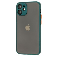Чохол для iPhone 12 mini LikGus Totu camera protect оливковий