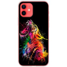Чохол для iPhone 12 Mini MixCase звірі яскравий тигр