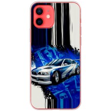 Чохол для iPhone 12 Mini MixCase авто бмв на синьому