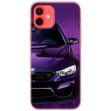 Чохол для iPhone 12 Mini MixCase авто бмв фіолетовий