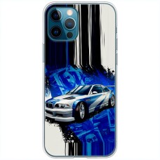 Чохол для iPhone 12 Pro MixCase авто бмв на синьому